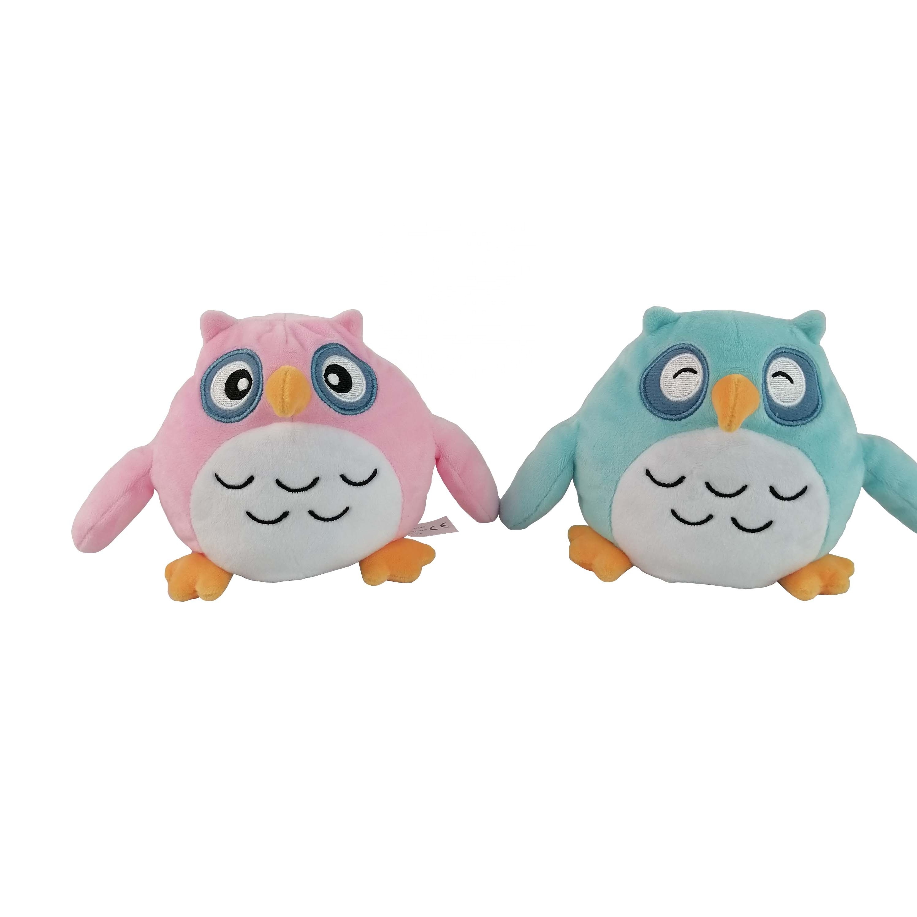 Double side flip peluche reversible plushies kawaii owl plush decoration stuffed animals popular toys hot sale