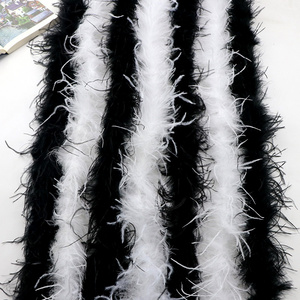 Wholesale Feather Boas Cheap Sale Ostrich Feathers Boa 1-20-30ply Plumas Trim fabric for Crafts, pajamas, Dress cuffs