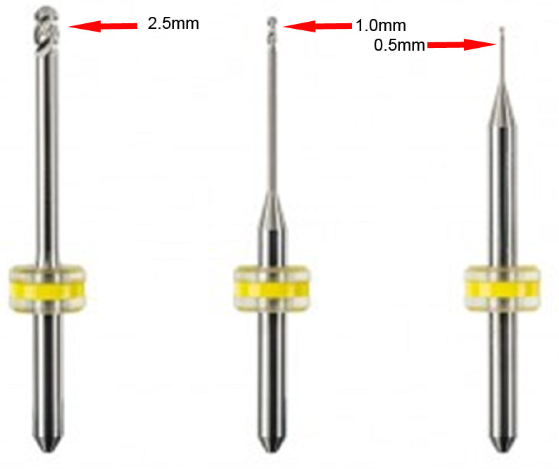 Cross Cut  diamond lab burs dental for milling machine cadcam lithium disilicate