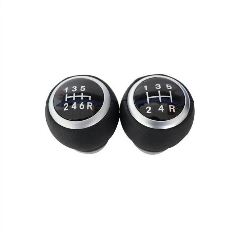 Custom Cool 5 Speed Satin Leather 6-speed Shift Gear Knob For Subaru Carcon 2009 Forester Sti Legacy Impreza Gc8