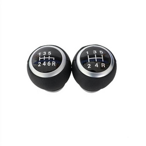 Custom Cool 5 Speed Satin Leather 6-speed Shift Gear Knob For Subaru Carcon 2009 Forester Sti Legacy Impreza Gc8