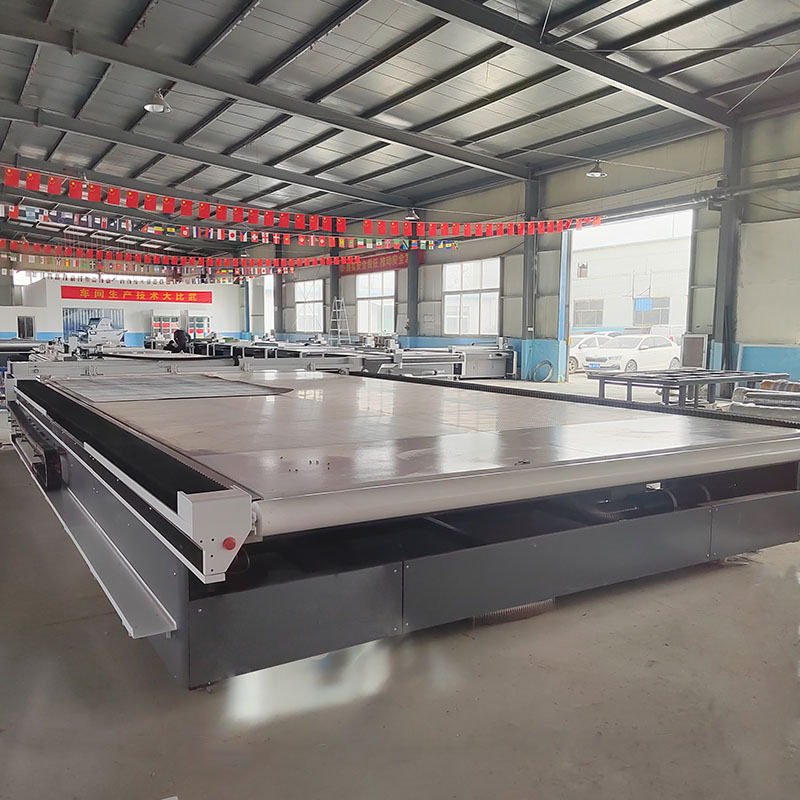 CNC roller blinds zebra shade cutting table 3660 big sale oscillating knife machine for sale