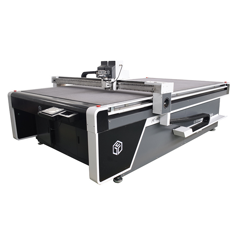 Yuchon Fabric Cutter CNC Automatic Vibration Knife PVC EPE Foam Sponge Cardboard Rubber Textile Leather Fabric Cutting Machine