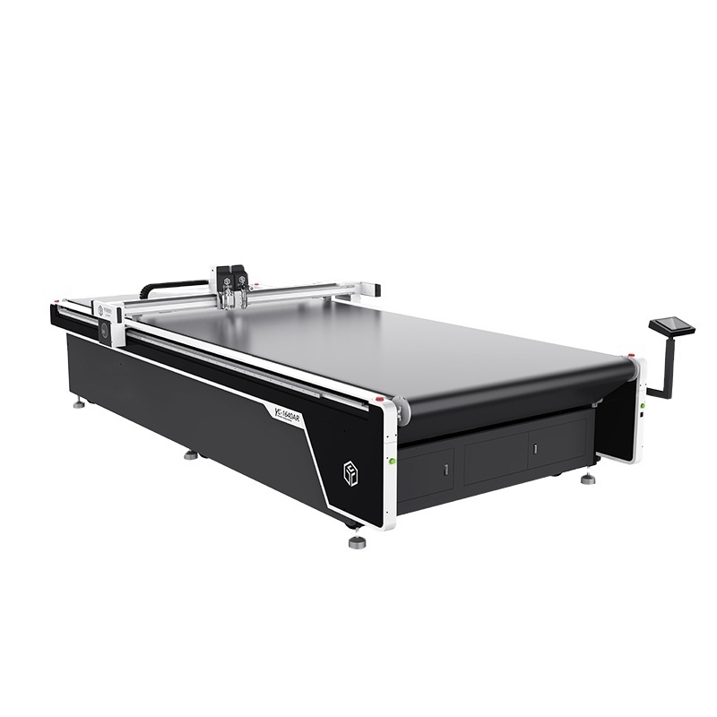 CNC roller blinds zebra shade cutting table 3660 big sale oscillating knife machine for sale