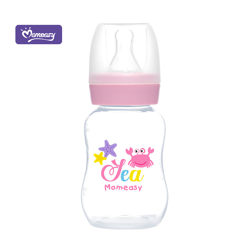 4oz/120ML New baby Feeding Bottle Food Grade Wide-Neck Anti Colic Baby Bottles Newborn