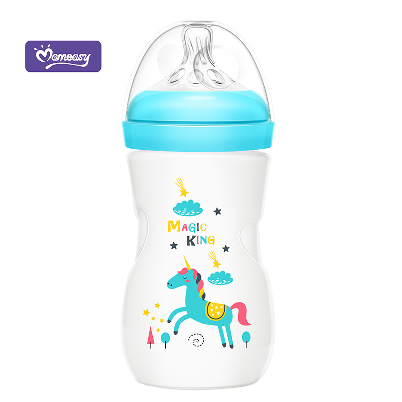 baby feeding bottle MOQ One Carton factory directly supply baby 240ml/8oz wide neck PP feeding bottle