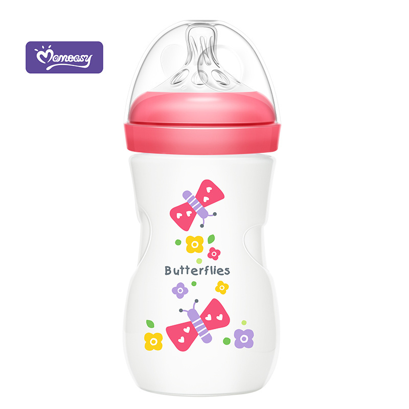 baby feeding bottle MOQ One Carton factory directly supply baby 240ml/8oz wide neck PP feeding bottle