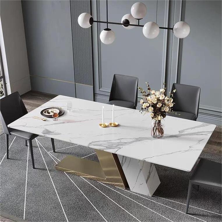 dining room furniture Home table a manger complet 6 Seater mesa de jantar marble dining table set mesas de comedor Concrete