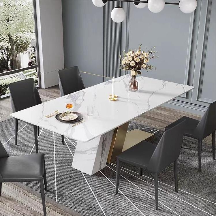 dining room furniture Home table a manger complet 6 Seater mesa de jantar marble dining table set mesas de comedor Concrete