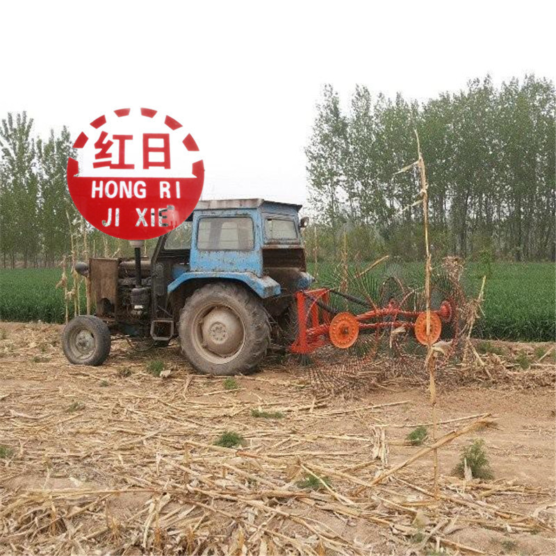 Farm tool mini tractor driven finger wheel Hay rakes for sale