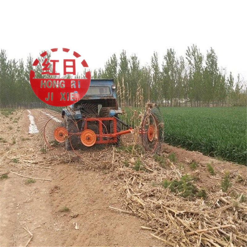 Farm tool mini tractor driven finger wheel Hay rakes for sale