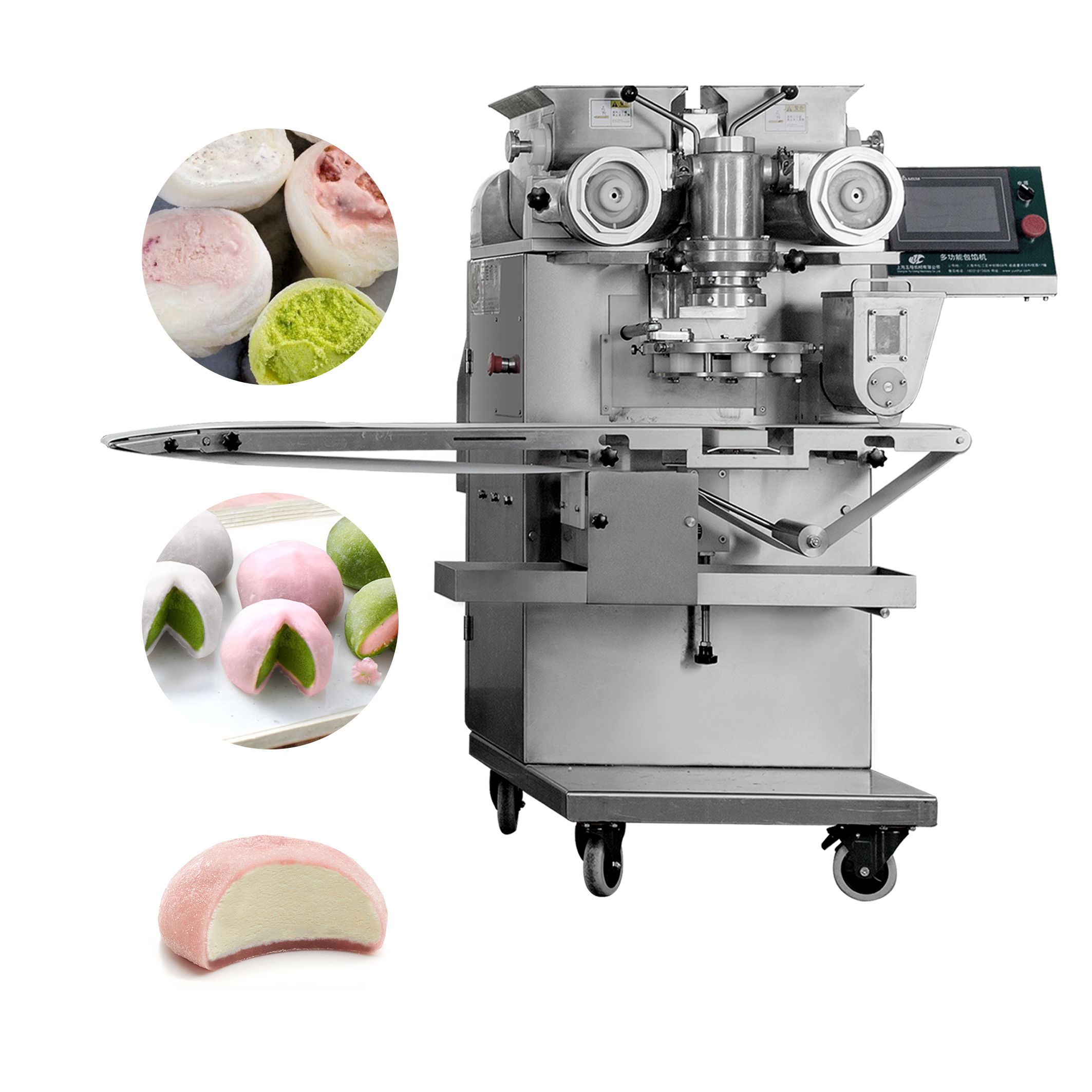 Low Price High Capacity Automatic Maamoul Encrusting Maker Japan Ice Cream Mochi Machine For Food Making