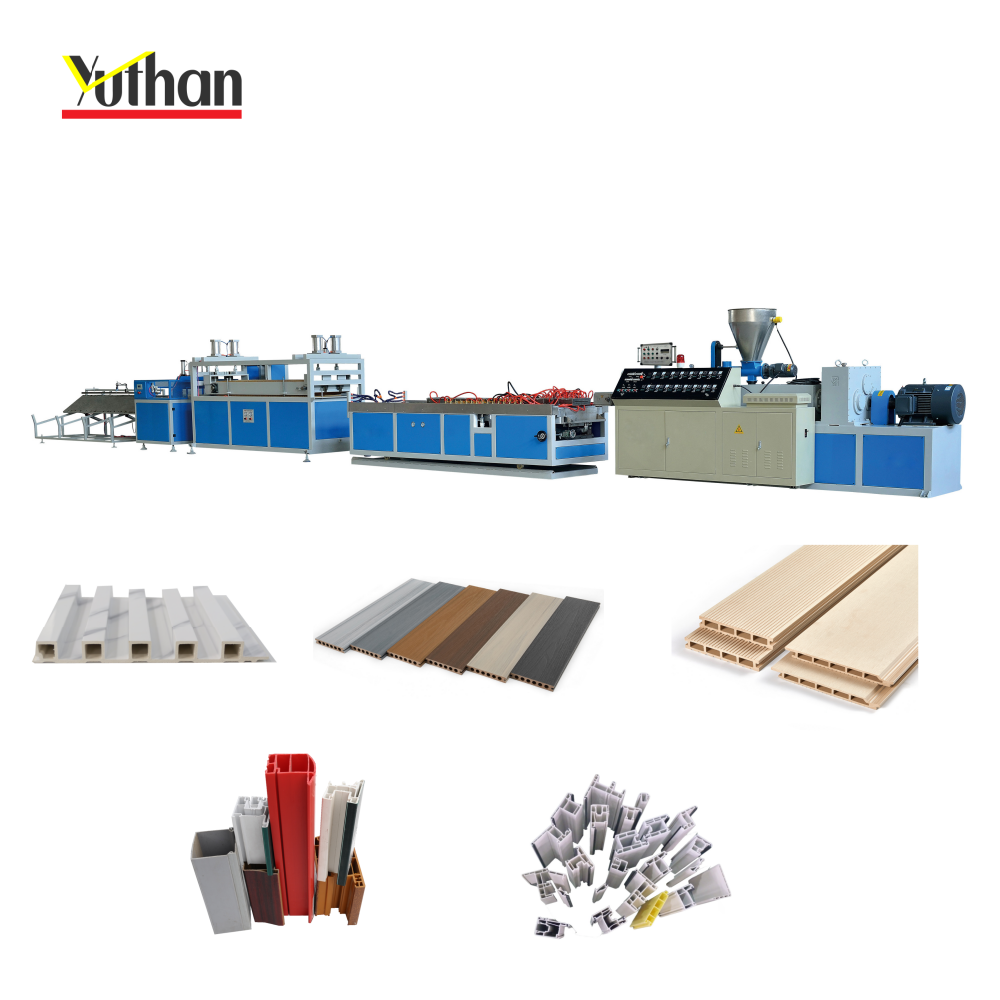 Sheet Extruder Machine Windows Frame Series Production Extrusion Machine HDPE PP Plastic WPC PET PVC Upvc Profile Making Machine