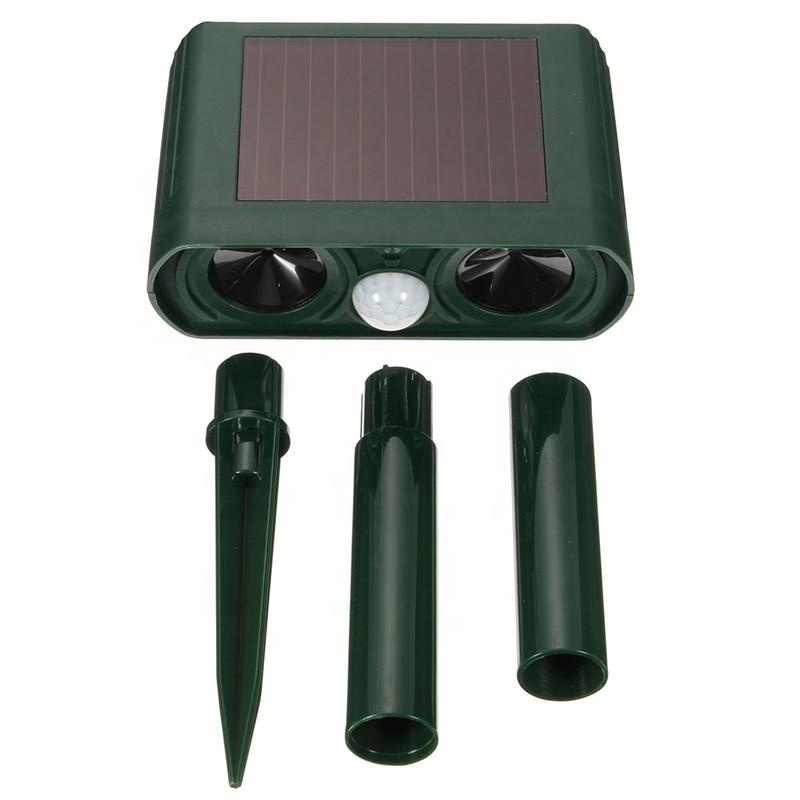 Snake Outdoor Ultrasonic Repeller - Solar Powered Ultrasonic Animal & Pest Repellant