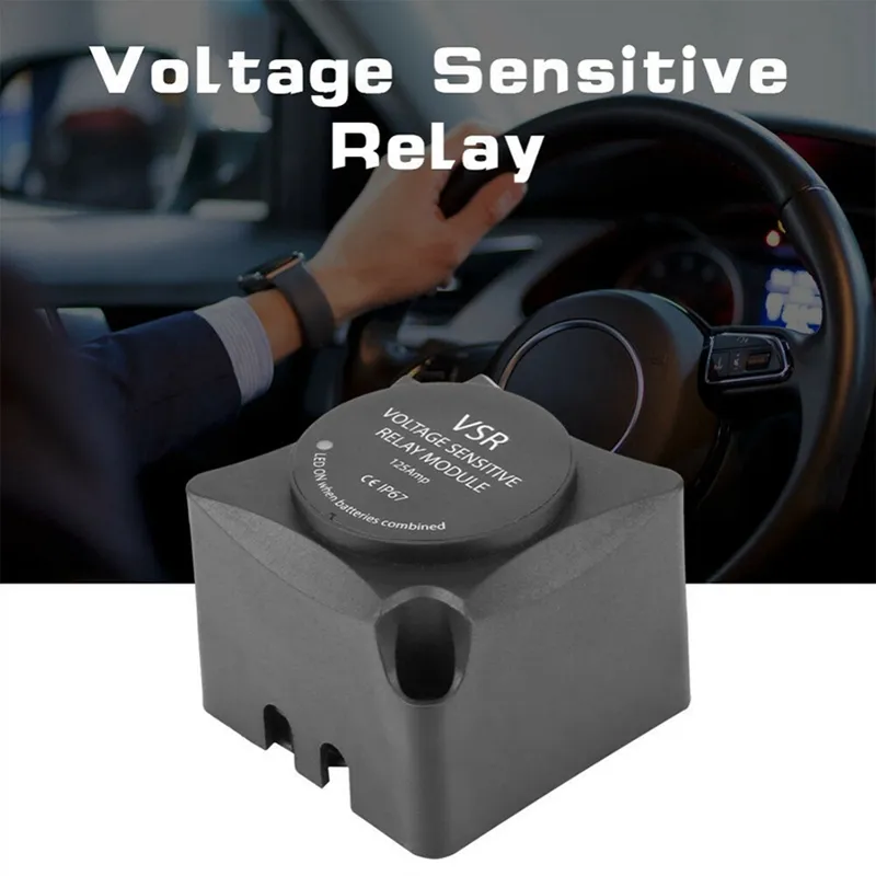 Voltage Sensitive Relay VSR DC 12V Dual Battery Isolator Sensitive Relay 12V 140A VSR disconnect kill Switch for car marine