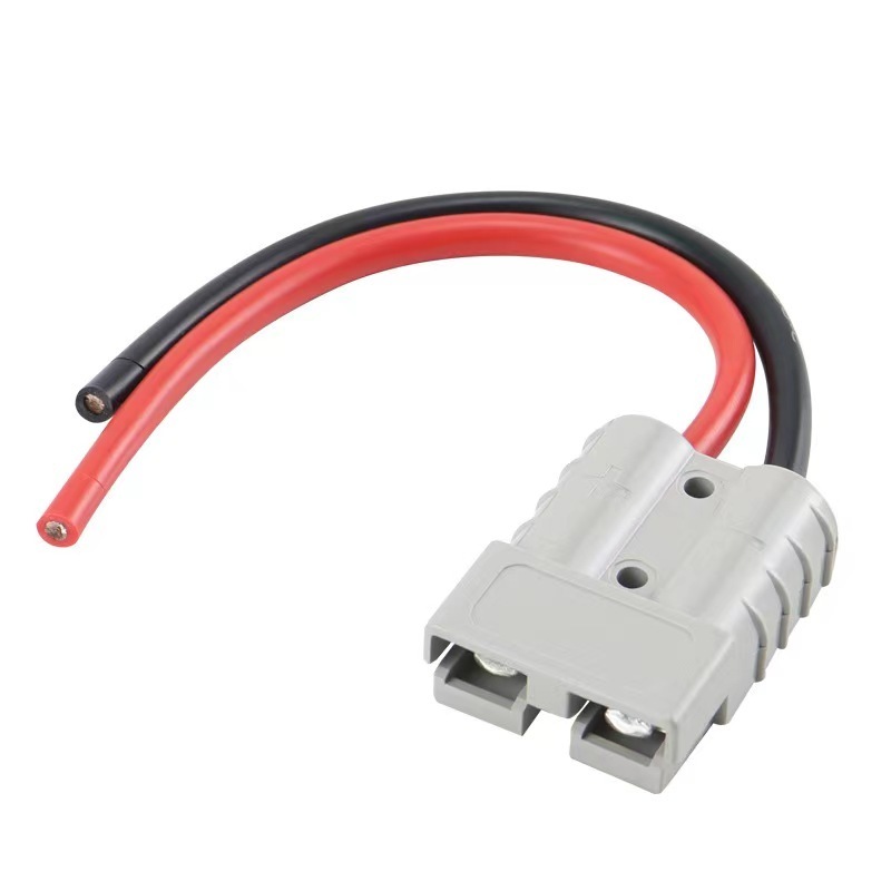 Battery Connectors plug with cable Electric forklift battery charging cable 175A high current connector extension cable