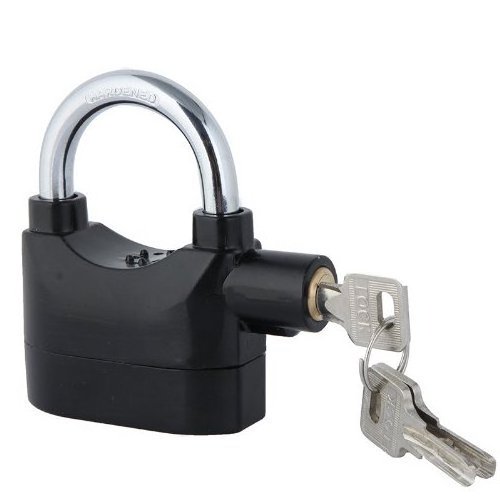 Waterproof Siren Alarm Padlock Alarm Lock for Motorcycle Bike Bicycle Perfect Security with 110dB Alarm Pad locks