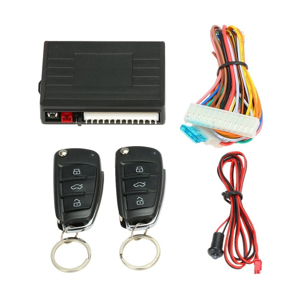 Keyless Entry Car Door Lock with Trunk Release Button Remote Central Locking Kit