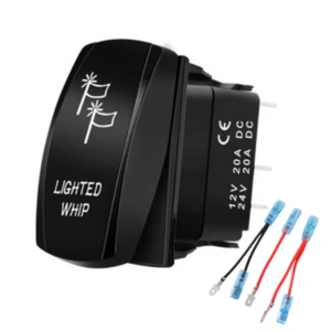 12V 24V On Off Custom Rocker Power Switch Waterproof Carl-Ing 5 Pin Led Light Toggle Switches