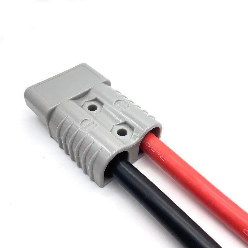 Battery Connectors plug with cable Electric forklift battery charging cable 175A high current connector extension cable