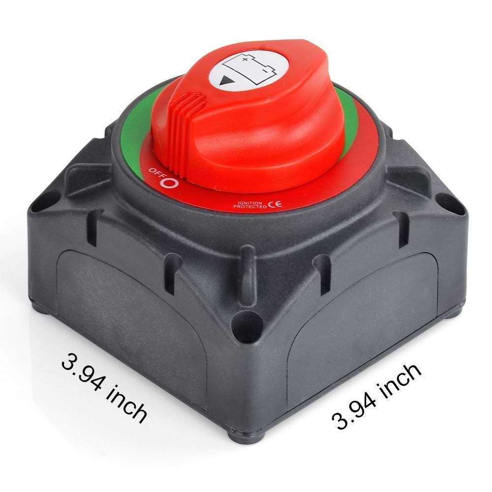 Battery Disconnect Switch 12V Master12V-48V Battery Shut Off Switch 500/600A High Current for Car Marine Boat RV Vehicles