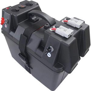 portable battery box 12V plastic empty battery case  with multi function for Marine Boat battery pack