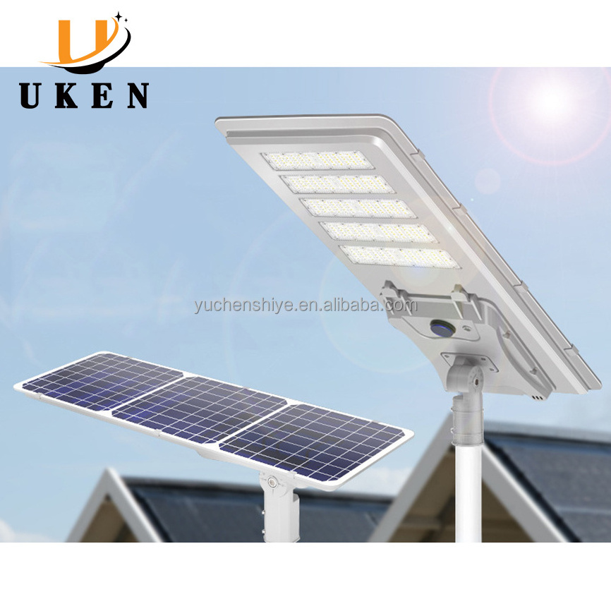 100w 130w 300w 500w 1000w Waterproof Auto Cleaning IP66 Outdoor All in One Solar Powered Street Lights with Motion Sensor