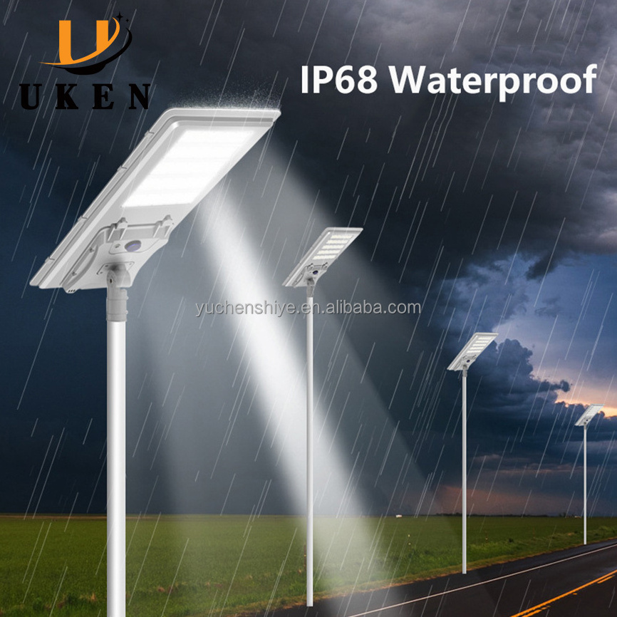 100w 130w 300w 500w 1000w Waterproof Auto Cleaning IP66 Outdoor All in One Solar Powered Street Lights with Motion Sensor