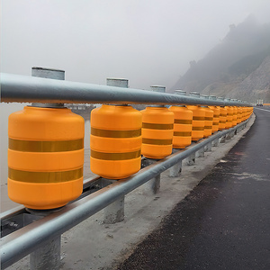 Traffic Safety Eva Buckets Rolling Anti Crash Guardrail Road Roller Barrier