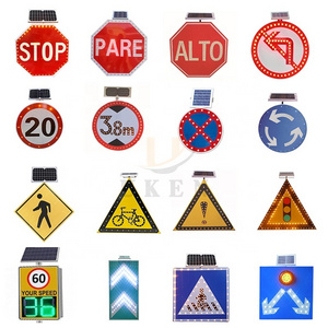 Illuminated Arrow Road Sign Board Supplier for Sale Flash Yield Sign LED Crosswalk Slow Down Stop Solar Traffic Signs