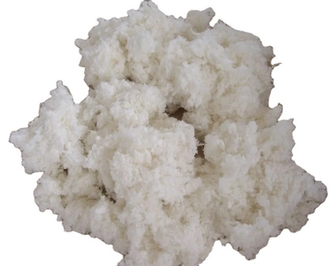 100 comber noil white cotton waste