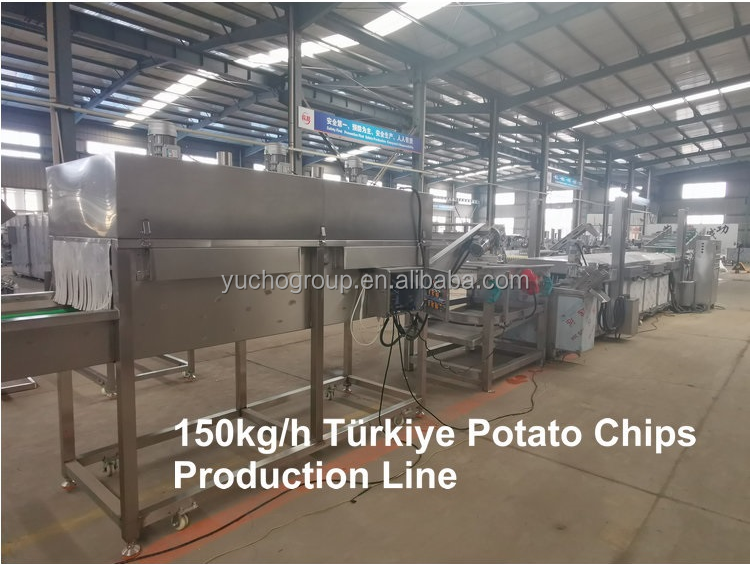 Fresh Potato Chips Making Machine Frozen French Fries Machine French Fries Production Line