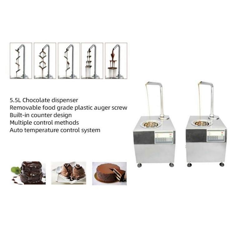 Automatic chocolate machinery small chocolate tempering melting fountain machine for sale chocolate dispenser