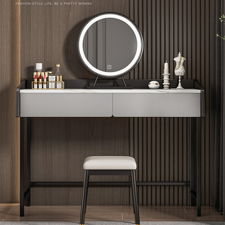 Nordic Modern Dressing Table Bedroom Furniture Light Luxury Integrated Dresser Table