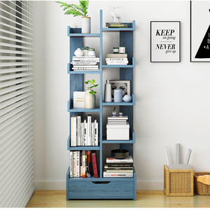 Creative corner bookshelf wooden bookcases for office and home Corner rack storage rack Children shelf