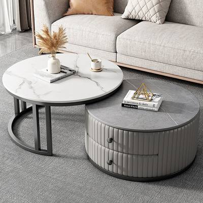 Black Gold Metal Modern White Marble Wood Top Nordic Nest Table Living Room Nest Of Side End Table Set Of 2 Round Coffee Table