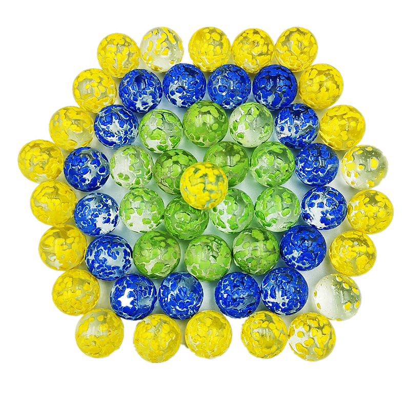 Colorful Glass Marbles 14mm Game Pinball Machine Cattle Small Marbles glass ball toys Machine Beads