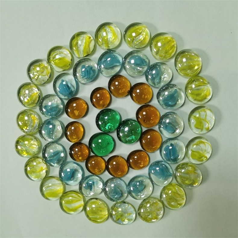 Colorful Glass Marbles 14mm Game Pinball Machine Cattle Small Marbles glass ball toys Machine Beads