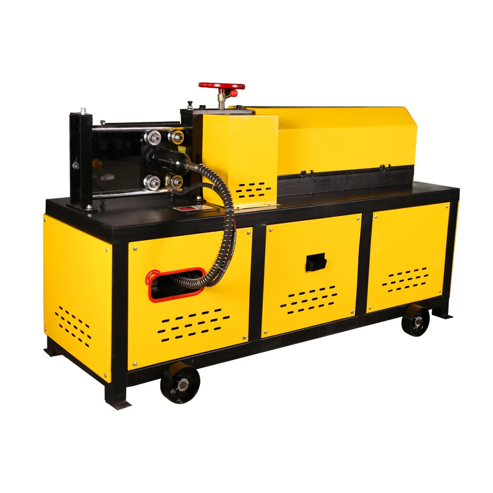 GTQ4-12 Construction Building Machine Automatic Billet Metal Roller Flat Bar Straightener Machine