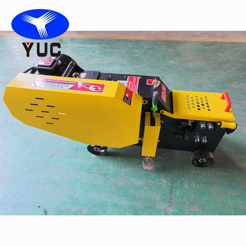 High Speed Motor Deformed Thread Steel Bar Cutter Machine Rebar Cutting Electric Steel Rod Cutter