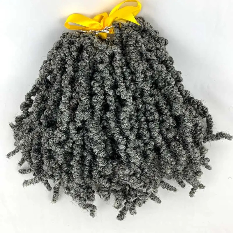 Pre-twisted Spring Twist Crochet Braids 10 Inch Pre-looped Twist Hair Synthetic Crochet Braiding Bomb Twist Hair