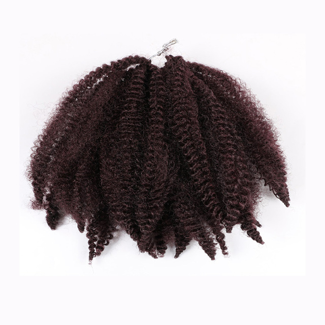 Afro Synthetic Crochet Marley Braids Hair Extensions for Black Women Kanekalons Kinky Twist Braiding Hairs