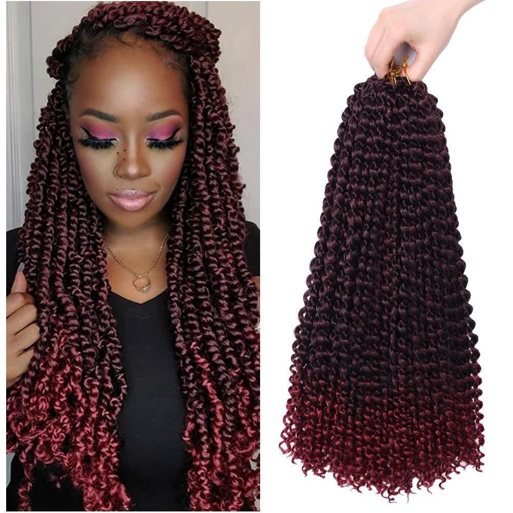 Free Sample Wholesale Pre Looped 1b/27 Value Pack Ombre 613 18inch Braid Water Wave Passion Twist Braiding Hair