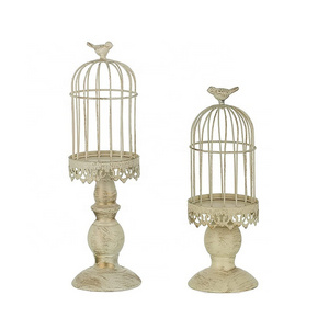 Hot Birdcage Metal Candle Lanterns Rustic Candle Holders Centerpiece Decorative