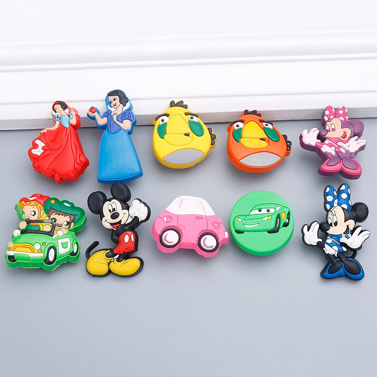 High Quality Cute Cabinet Drawer Dresser Pull Handles PV Kids Bedroom Cartoon Handles And Knobs