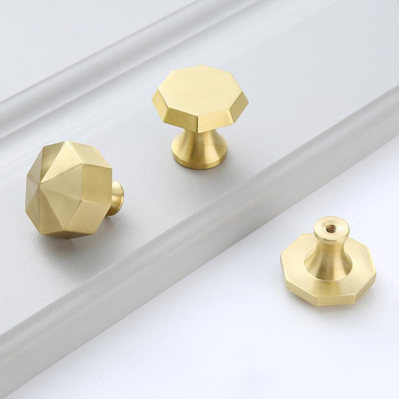 Good Price Wholesales New design cabinet furniture Modern Handle Brass Luxury High Quality Copper drawer knobs