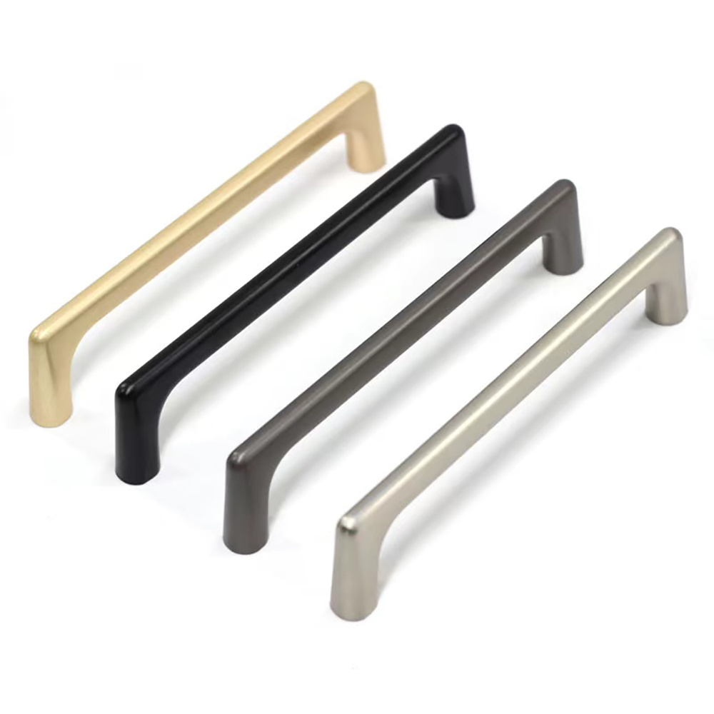 Modern furniture gold cabinet handles kitchen hardware handles kitchen cabinet drawer pull simple zinc alloy handle