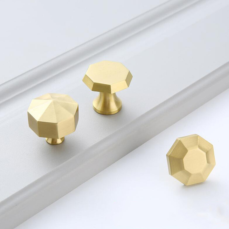 Good Price Wholesales New design cabinet furniture Modern Handle Brass Luxury High Quality Copper drawer knobs