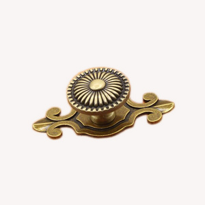 2023 new Design classic antique brass furniture handle Bronze Black Chinese ancient Zinc Alloy Cabinet Drawer Knob