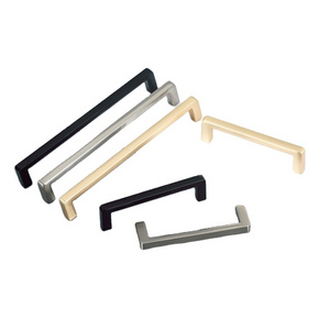 2022 Modern Luxury Furniture Handle Zinc Alloy Brushed Nickel Cabinet Handle Nordic Wardrobe Kitchen Pull Drawer Handle